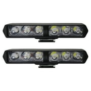 HIPKZ 2Pcs 6D Off Road Driving Running Light 12V Ip67 Waterproof Off Road Spotlight 6000K 1200LM Motorcycle Led Headlight 12W White Light for Motorcycle 4X4 Atv Suv Truck Tractor